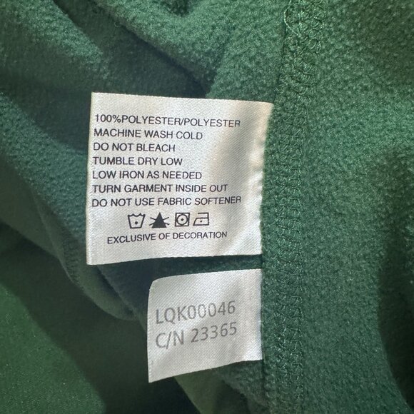 Clique Green Size Medium Full-Zip Hoodie Polyester Blend Lightweight & Cozy - Picture 6 of 6